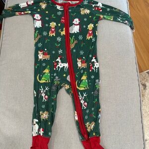 HTF Christmas Animals Little Sleepies Zippy 3-6mo